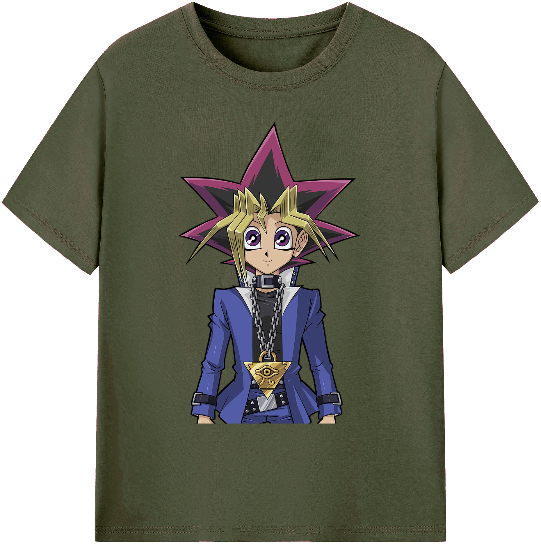 （画像用） 遊☆戯☆王 Yu-Gi-Oh! 綿100％ メンズ半袖Tシャツ｜肌触りやわらか＆通気性
